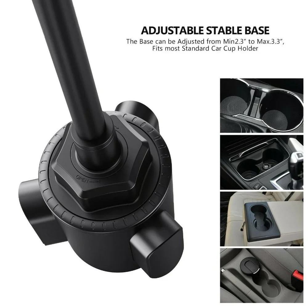 NEW Esoulk Strong Phone Universal Cup Holder Mount 11 Inch Flexible Gooseneck